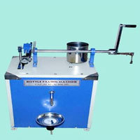 Bottle Filling Machine - CRC Sheet, Angle Iron Frame, Adjustable 50-300 ml Output, Hand/Motorized, Powder Coated
