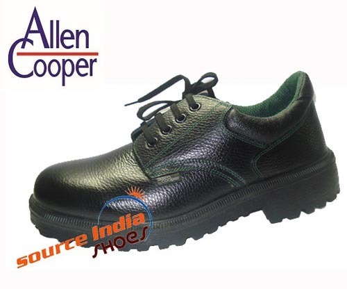 Safety Shoe - Leather Upper (1.8-2.0mm), Steel Toe, Size 5-12 | Black, Oil, Acid & Alkali Resistant, Antistatic, Shock Resistant