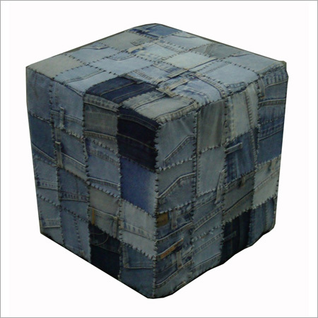 Designer Square Stool Pouf