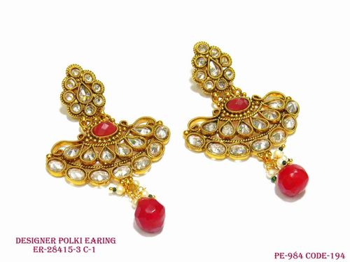 DESIGNER POLKI EARRING