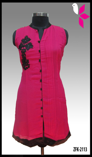 Georgette Embroidered Kurti