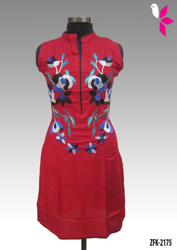 Rayon Embroidered Kurti