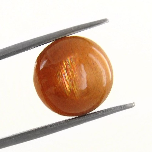 Cat's Eye Loose Gemstone - 6.70 Ct, 12.08x11.88x6.94 mm, Brown Oval Cabochon, Ceylon Origin, Astrological Benefits