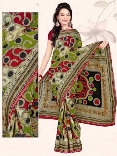 Multicolor New Printed Cotton Saree