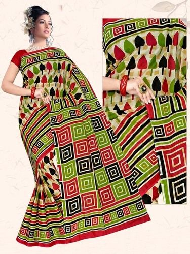 Multicolor Multi Desing Cotton Saree