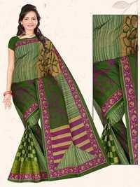 Mulika Cotton Saree With Blouse Piece - Cotton Material