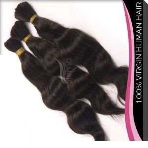 Black Mongolian Virgin Remy Human Hair For Braiding