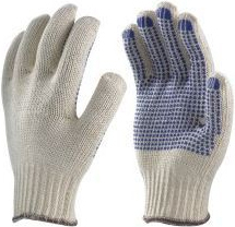 Hand gloves polka dotted