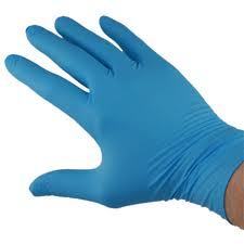 Hand Gloves Latex Nitrile - Powder Free, Blue Color, Unisex, Industrial Grade Material