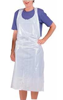 Disposable Apron - Plastic, Medium Size, White | Ideal for Safety & Protection in Various Applications