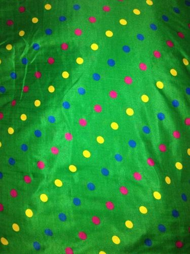 Poly Chirag Print Fabrics 44" - Polyester 150gsm, Green | Vibrant Prints, Soft Texture, Durable, Versatile Use