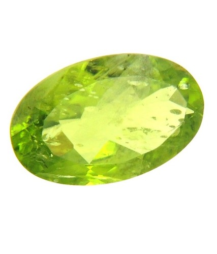 6.16 Ct IGLI Certified Oval Mixed Cut Peridot Gemstone