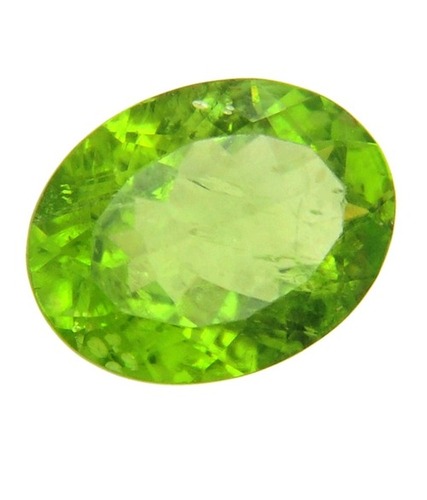 7.55 Ct IGLI Certified Oval Mixed Cut Peridot Gemstone - 14.98x11.44x6.07 mm, Green, Natural, Stress Relief, Intuition Boost