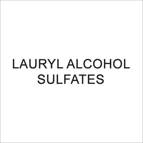 Lauryl Alcohol Sulfates