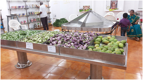 Vegetable Center Display Rack