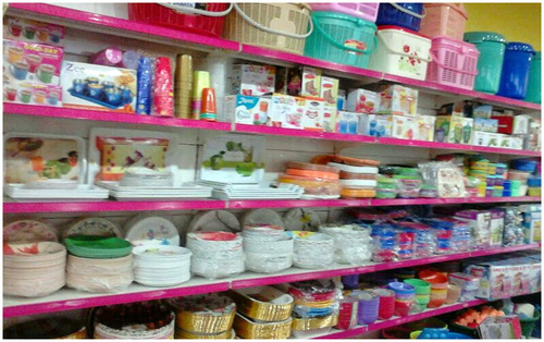 Departmental Storage Rack Center Display
