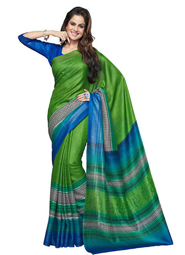 Lehariya print saree