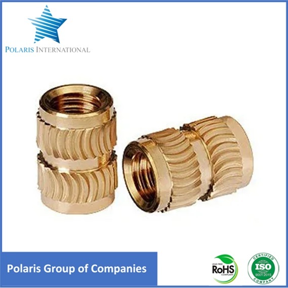 Brass Molding Inserts - Round Female Inserts | Lightweight, High Durability, Easy to Install for Machinery Use