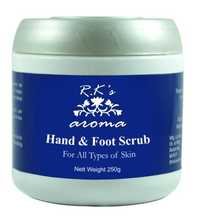 Hand And Foot Scrub, 250g - Plastic Jar, 8x9cm | Exfoliates, Softens, Nourishes Skin, Lavender Scent, All Skin Types