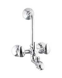 Brass 3 In 1 Wall Mixer With Wall Flanges