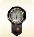 Brass Nautical Clock - Brass & Wood, 18" Dark Brown | Classic Style, Durable Material, Nautical Theme, Precise Timekeeping
