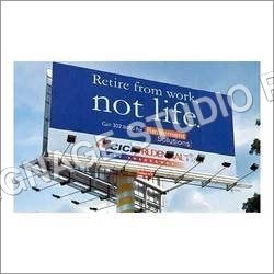 Unipole Advertising Hoarding