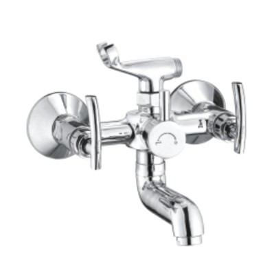 Brass Wall Mixer With Flanges & Crutch