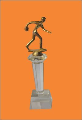 Crystal Hand Metal Trophy