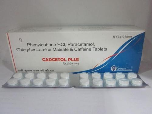 Phnylphrne., PCM, Chlrphnmrne. Maleate & Caffeine