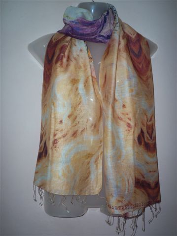 Silk Fancy Print Stole