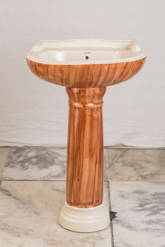 Colored Pedestal Basin