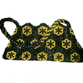 Beaded Purse - Black And Golden