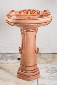 Colored Big Sterling Wash Basin