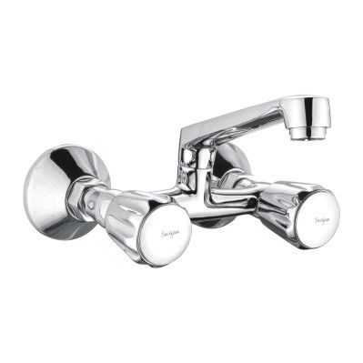 Brass Wall Mixer With Swinging Spout