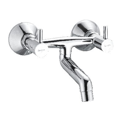 Stainless Steel Wall Mixer With Wall Flanges
