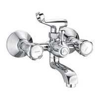Brass Wall Mixer With Wall Flanges & Crutch