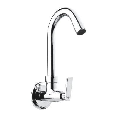 Sink Cock With Swivel J Spout