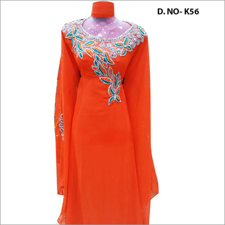 full neck georgett kaftan