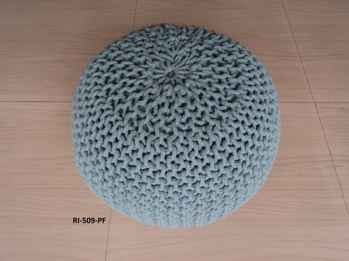 Hand Knitted Pouf