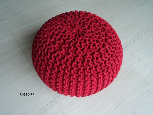 Designer Hand Knitted Poufs