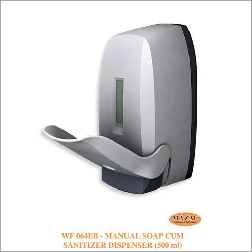 White Manual Soap And Sanitizer Dispenser Elbow (500ml)