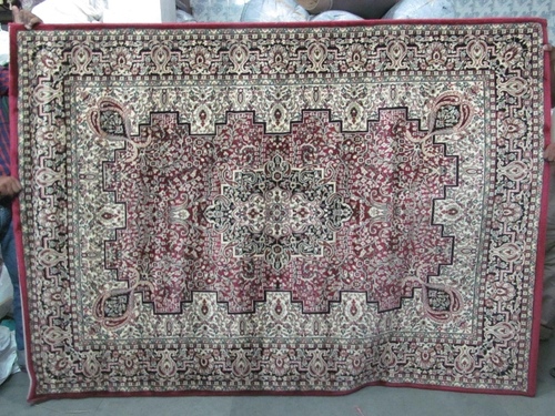 Heat Set Carpets - Polyester, Variable Dimensions, Burgundy | Durable, Stylish, Colorfast, Easy Clean, 5-10mm Pile Height