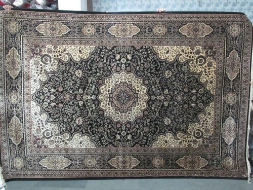 Heat Set Carpets - Wool/Silk Blend, Variable Dimensions, Beige | Durable, Elegant, Luxurious, Heat-Set, Stain-Resistant, High Knot Density