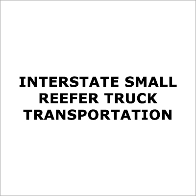 Interstate Small Reefer Truck Transportation