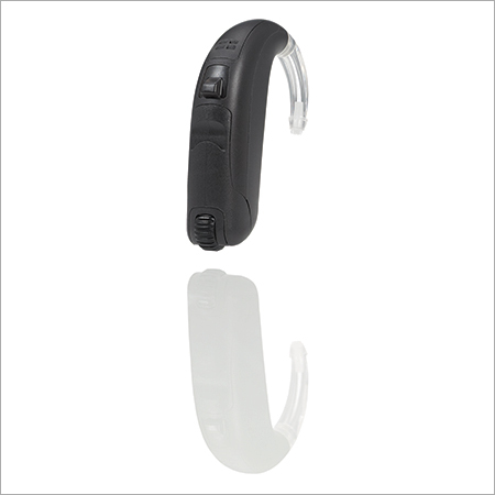 BTE Black Hook Hearing Aid