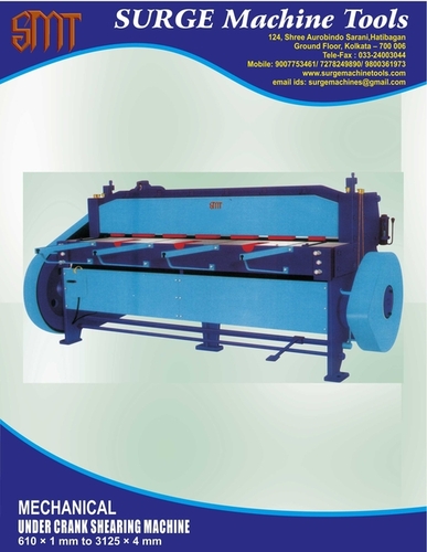 Semi-Automatic Mechanical Under Crank Shearing Machine