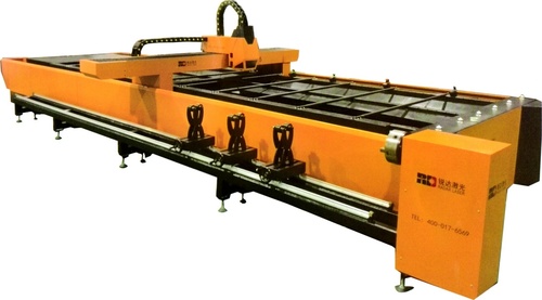 Plates and Pipes Fiber Laser Cutting Machine with Daul-Drive