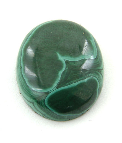 Certified and Natural Oval Cabochon Shape Malachite Gemstone