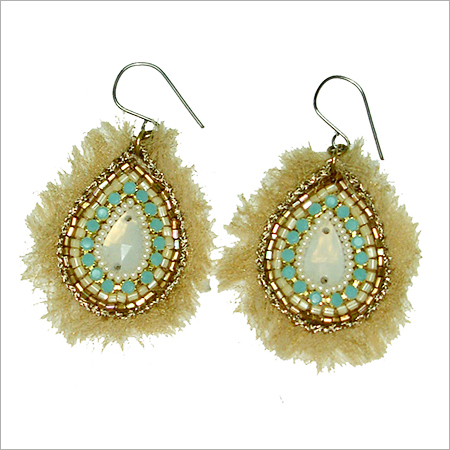 Handmade beaded Ethnic Costume Earrings