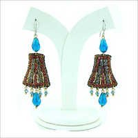 Hand Embroidered Ethnic Designer Earrings